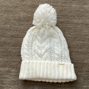Hollister White Beanie